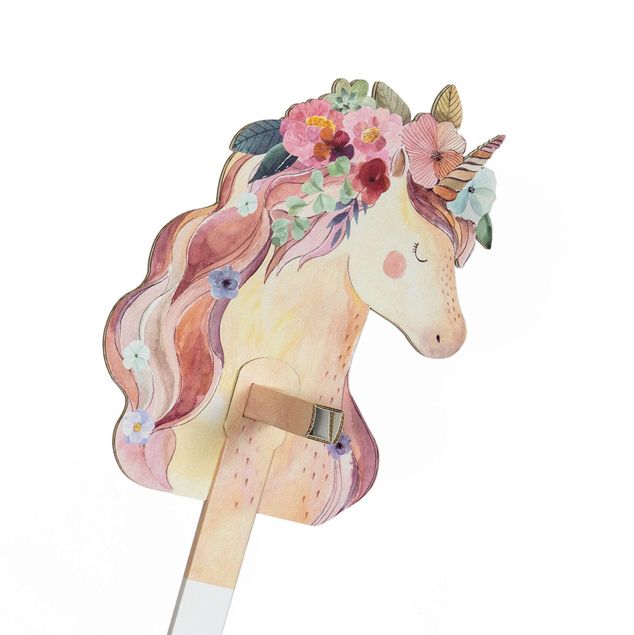 Cavallo con bastone FOLDZILLA - Unicorno acquerello