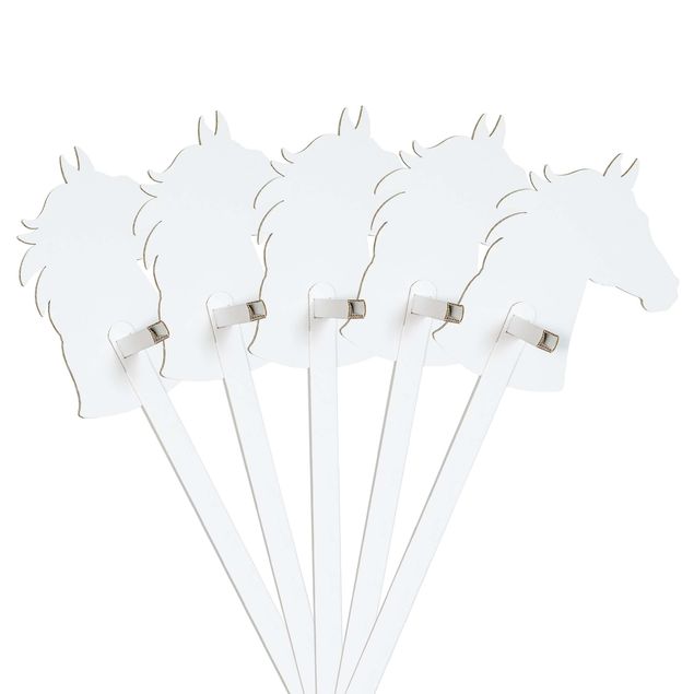 Festa di compleanno per bambini Set cavallo bianco da colorare/decorare con adesivi