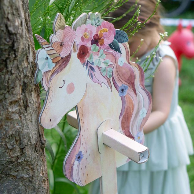 Compleanno per bambini Unicorno acquerello