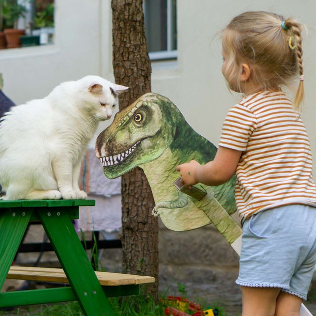 Compleanno per bambini Dinosauro t-rex acquerello